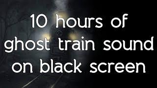  Ghost Train sound on high quality white noise ASMR relax sleep study black screen dark screen