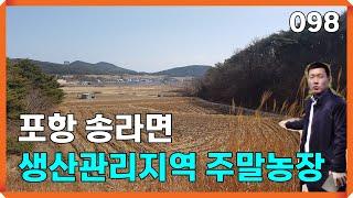 경북 포항 송라면 생산관리 주말농장으로 사용 가능한 토지매매 | 098