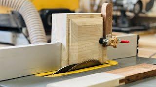 Table saw woodworking jig that makes work easier / Woodworking DIY