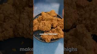 Easy Fried Chicken Thighs #shorts #friedchicken