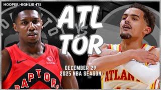 Atlanta Hawks vs Toronto Raptors Full Game Highlights | Dec 29 | 2025 NBA Season