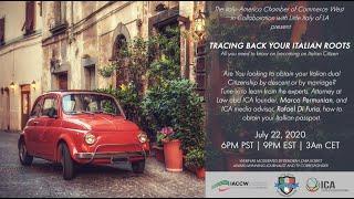 Webinar: Tracing Back Your Italian Roots - All You Need To Know on Becoming an Italian Citizen