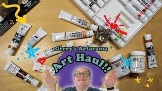 I went to a Jerry's Artarama store!! Here's all of the nifty new things I ended up with! 