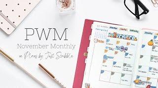 Plan With Me - November Monthly // Plans By Just Scribble