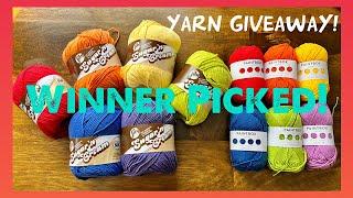 Winner Picked! Paintbox + Lily’s Sugar n Cream Rainbow Cotton Yarn Giveaway / Review #yarn #crochet