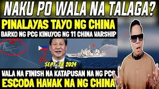 BARKO NG PCG SA SABINA PINALAYAS NG CHINA? UMUWI NA KINUYOG NG CHINESE WARSHIPS! WALA NA TALAGA?