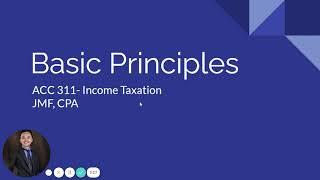 TAX: Basic Principles