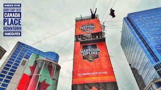 Vancouver Walk  - Canada Place, Day Before the Grey Cup Festival (Narrated)