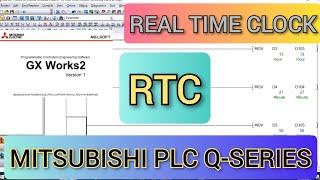 GX Works2: Real time clock RTC Mitsubishi PLC Q-Series with simulation