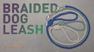 Braided dog leash