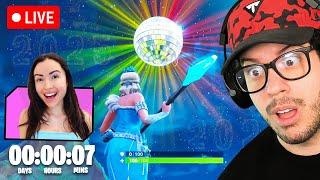 LIVE! - Fortnite NEW YEARS *DUAL STREAM* with MY WIFE!