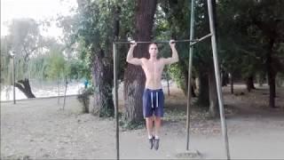 15 pull-ups / 5 muscle-ups / 15 dips / 5 pull-ups