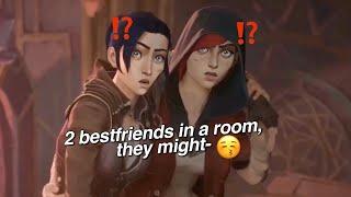 caitlyn and vi being “best friends” for 5 minutes & 16 seconds gay ️‍‍️‍‍