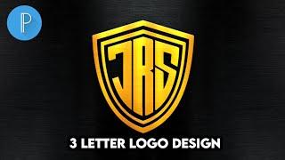 How to Create a 3 Letter Logo Design in Pixellab: Monogram Logo Design