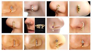 Gold Daily wear nose ring design 2025 #nosepincollection  #nosering #gold #nosepiercings