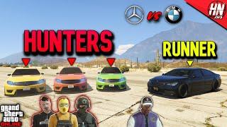 BMW vs MERCEDES GTA 5 ManHunt!