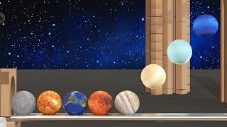 Compare planets size Marble Run Race  Learn about the 8 planets in the solar system  for kids