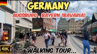 Germany | Augsburg . bayern (bavaria) walking tour | Walk with me |summer jun 2023