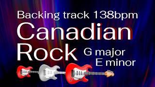 Canadian Rock, rock backing track G major, 138bpm. Play along, improvise, have fun!