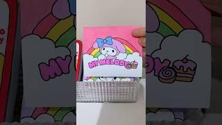 Packing my melody and paper iphone paper squishy package (fake)  #shorts #papercraft #sanrio