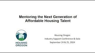 Mentoring the Next Generation of Affordable Housing Talent