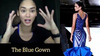 [ENG SUB] Pia Wurtzbach talks about her blue gown & "smize" look in Miss Universe