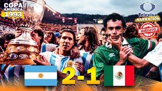 MÉXICO 1-2 ARGENTINA  Final Copa América 1993  Inédito: Relato Mexicano