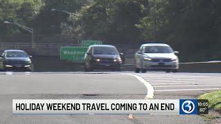 Holiday weekend travel coming to an end