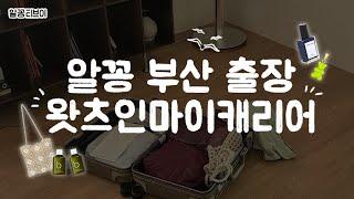 부산출장 왓츠인마이캐리어?! 패션회사 직원들과 출장짐 같이풀어요