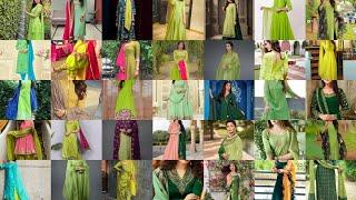 50+Green color suit design/Different types of green dresses ideas/latest punjabi suits/punjabisuits