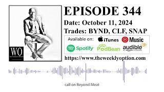 Option Trading Podcast - The Weekly Option Episode 344 Recorded on October 11, 2024