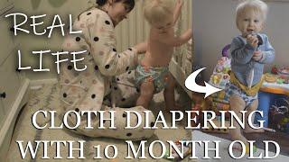 CLOTH DIAPERS & SNOW DAY | DAY IN THE LIFE WITH REUSABLE NAPPIES | ALINA GHOST