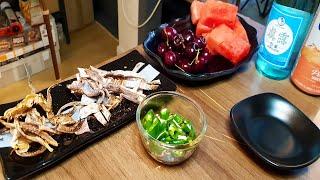술안주에 이만한게 없지!! [ 50년 전통 동명상회 동해안오징어 프리미엄 오징어 ] 먹방 kfood Mukbang  social eating