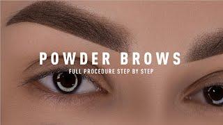 Permanent Make-Up Powder Brows Tutorial [ Updated 2024 ] #pmu #permanentmakeup