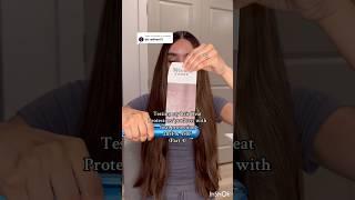 Testing my heat protectors (Part 3)The 1st one SHOCKED me#heatprotectant #hair #shorts #haircare