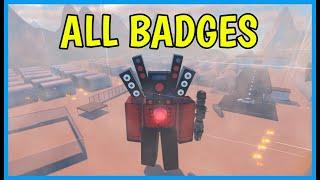 How to get ALL BADGES in OMEGA SKIBID TOILETS ROLEPLAY RENEWED Roblox