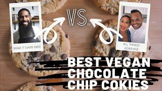 I TRIED ALL THINGS ADRIENNE + MAKE IT DAIRY FREE'S VEGAN CHOCOLATE CHIP COOKIES | BAKE WITH ME