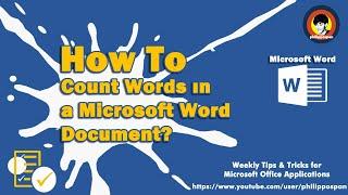 How To Count Words in a Microsoft Word Document?