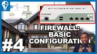 #4: FortiGate: Basic Config of the firewall | VLAN, WAN, DHCP, IPv4 Policies | My Home Network