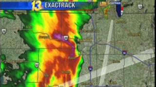 Tornado hits TV station! Rockford IL, May 22, 2011