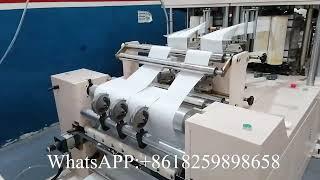 Two sets of four layer napkin tissue paper machine and tissue packing machine #napkinmachine