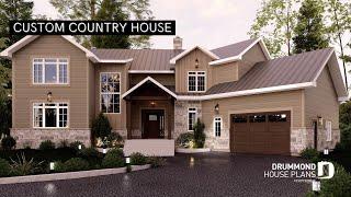 Custom Country House Plan by Jenn x Drummond House Plans