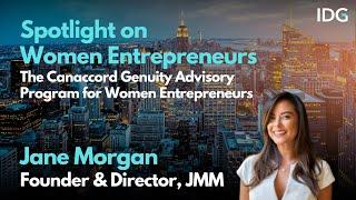 Women in Leadership: Jane Morgan | The Canaccord Genuity Advisory Program for Women Entrepreneurs