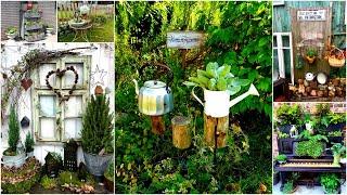 154 DIY Rustic Garden Decorations for Backyard, Cottage, Farmhouse ! Vintage Garden Ideas You Love!