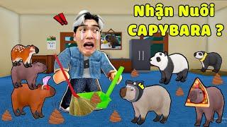 Huy Lơ Nhận Nuôi Gia Đình CAPYBARA Siêu Báo Thủ Cực Bựa Trong Roblox ?