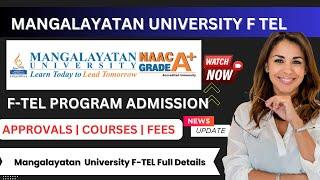 Mangalayatan University F-TEL Admission | Mangalayatan University F-TEL Courses and Fee Structure