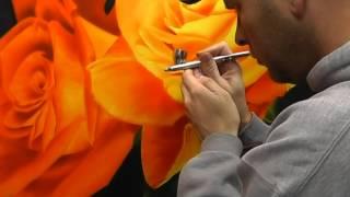 Two Roses Airbrush Painting Part 2