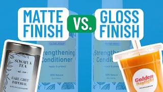 Matte Finish vs. Gloss Finish | Smith Corona Labels