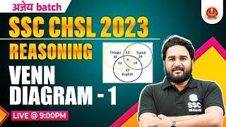 VENN DIAGRAM REASONING #1 | SSC CHSL REASONING CLASSES 2023 | CHSL REASONING BY SANDEEP SIR PW