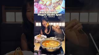 The hottest AYCE shabu shabu spot on Oahu  #oahu #hawaii #hawaiifood #ayce #a5wagyu #hotpot